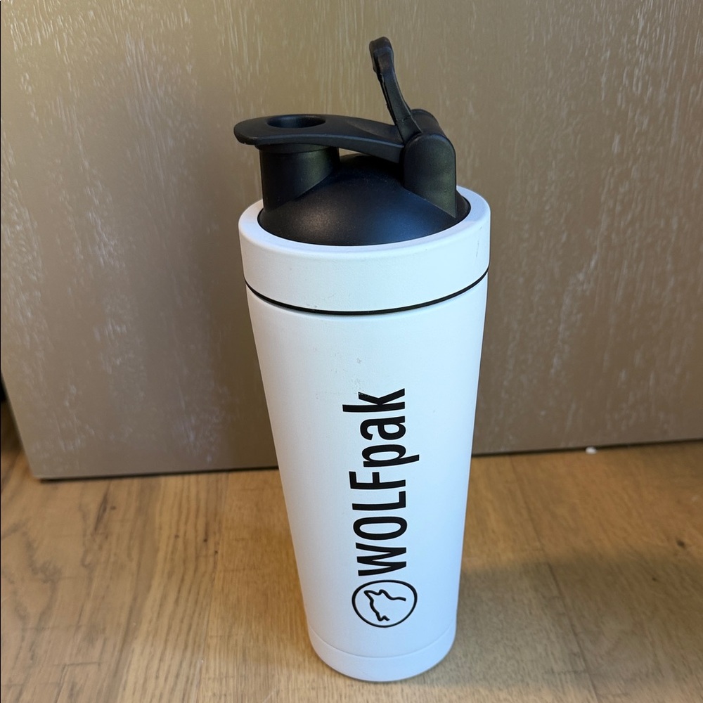WOLFpak White Shaker Bottle